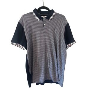 Original Penguin by Munsingwear Men's XL Polo Shirt‎ Abstract Pattern Navy White